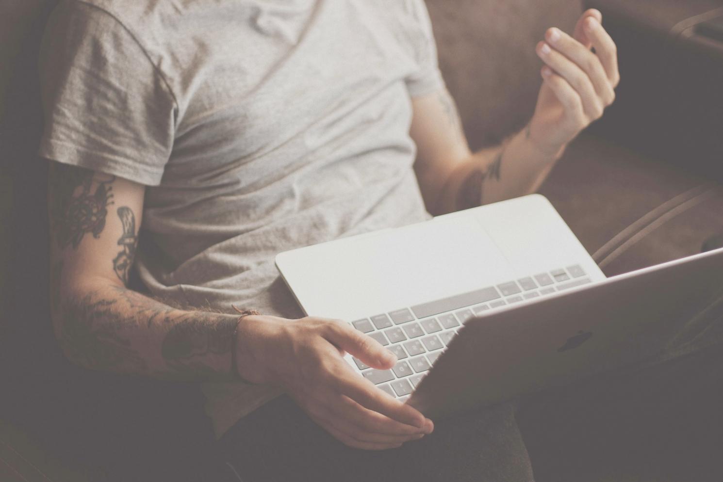 Professional business environment with modern computer workstations